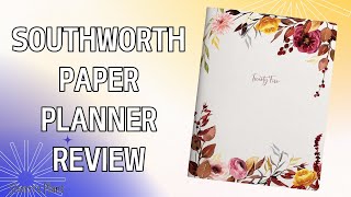 Southworth Paper Planner Review [upl. by Nnaaihtnyc]