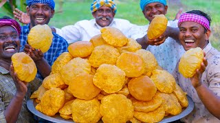 POORI  King Of Poori Recipe  Wheat Poori Recipe Cooking in Village  Crispy Fluffy Puri Recipe [upl. by Shaya402]