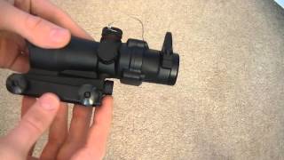 SFA Replica Acog scope 1x32 review and unboxing [upl. by Gipsy]