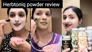 HERBTONIQ HERBAL POWDERS FOR SKIN WHITENING HAIR CARE REVIEW amp DEMO  NO PARABENS amp SULPHATE [upl. by Lokim]