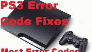 How to Fix Most PS3 Error CodesErrors [upl. by Yenmor]