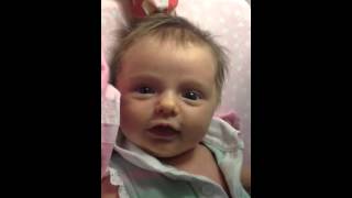 Language development at One Month cooing imitation eye contact exchange motherese [upl. by Eilyac]