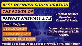 pfSense 272 New  Configure OpenVPN “Remote Access User Auth” with LDAP [upl. by Noll]