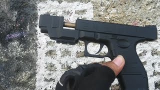 GLOCK 26 M840 AUSTRIA 9X19 PISTOL AIRSOFTGUN SPRING SLIDE LOCK [upl. by Boru]