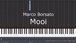 Marco Borsato  Mooi  Piano Tutorial Synthesia [upl. by Aehcsrop856]