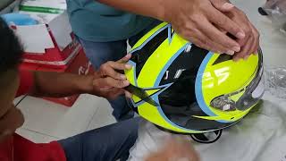 Removing stock spoiler of AGV K3 SP [upl. by Collete]