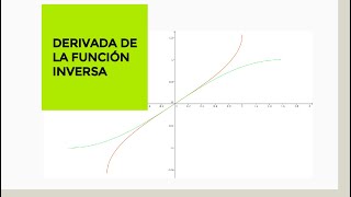 DERIVADAS DE FUNCIONES INVERSAS [upl. by Iru]