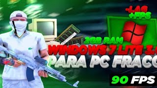 MELHOR WINDOWS 7 LITE 30 PC FRACO 2GB RAM 🚀 [upl. by Raybin]