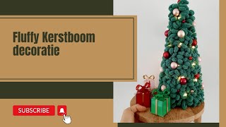 Fluffy Kerstboom decoratie diy diycrafts crochet haken kerstboom [upl. by Pritchett]