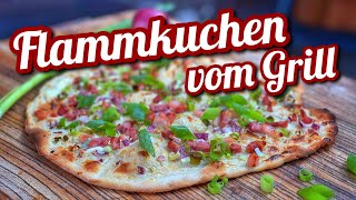 Flammkuchen vom Grill  ganz einfach 👍  Westmünsterland BBQ [upl. by Maggee270]