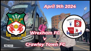 Wrexham FC v Crawley Town FC Players arrive for Promotion Battle Clash [upl. by Monney]