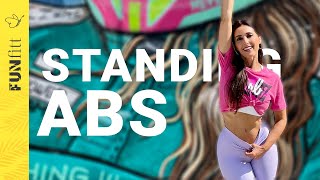 Standing Abs Workout for a Flat and FatFree Belly at Home [upl. by Willett630]