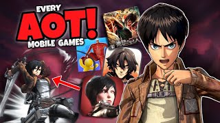 Playing every AOT Mobile Games [upl. by Ribaj]