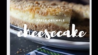 Apple crumble cheese cake [upl. by Ahseenyt]