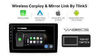 How to Use Apple Carplay or Mirror Link Wirelessly on Tlink5 APP  ViaBecs [upl. by Cowles]