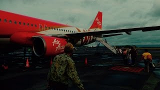 Indonesia AirAsia Flight Experience QZ7529 DenpasarBali to Jakarta [upl. by Switzer73]