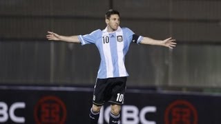 Goals Messi  Paraguay 25 Argentina 1192013  HD [upl. by Treiber]