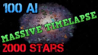 MASSIVE UNIVERSE  100 AI Empires Timelapse [upl. by Goodspeed]