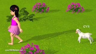 Mary had a Little Lamb  3D Animation English Nursery rhyme for children with lyrics [upl. by Hardner]