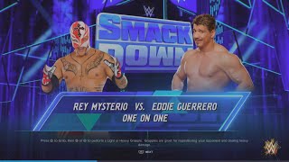 Rey Mysterio vs Eddie GuerreroWWE 2K24 [upl. by Yatnohs]