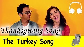 The Turkey Song Thanksgiving Song  Family Sing Along  Muffin Songs [upl. by Noni]