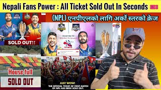 Tickets Sold Out Of NPL Opening Match Between Janakpur amp Biratnagar 😲🔥 [upl. by Eidnak413]