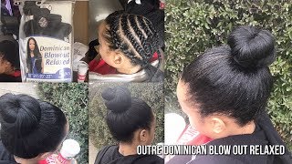 VERSATILE SEW IN ON NATURAL HAIR WITH OUTRE DOMINICAN BLOWOUT RELAXED 5PCS 1 PACK SOLUTION [upl. by Marva]