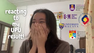 reacting to my upu result med school yes no [upl. by Cherlyn162]