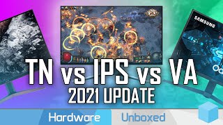 What Display Tech is Best TN vs IPS vs VA  2021 Update [upl. by Ahsiyk135]