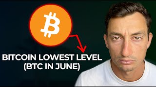 BITCOIN LOWEST LEVEL IN 9 MONTHS SHOCKING MOVE NEXT Bitcoin in June [upl. by Lerrad]