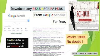 how to download research paper for free  how to download research paper from researchgate for free [upl. by Houser]