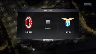 Fifa 15  AC Milan vs Lazio  Suso  Pazzini  Coppa Italia 20142015 [upl. by Yanal]