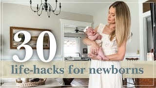 30 Newborn Baby Hacks That Every First Time  New Mom Should Know [upl. by Pachton]