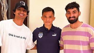 CONVINCING SUNIL CHHETRI TO JOIN KERALA BLASTERS [upl. by Aninaig235]