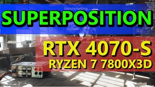 UNIGINE SUPERPOSITION  RTX 4070 SUPER  RYZEN 7 7800X3D  SCORE 35866  FullHD 1080p [upl. by Kameko]