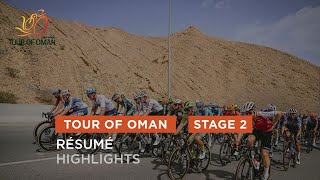 Tour of Oman 2024  Highlights of Stage 2 [upl. by Aihsinat996]