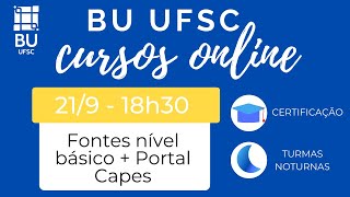 Curso Fontes de Informação nível básico e Portal de Periódicos da CAPES [upl. by Purvis857]