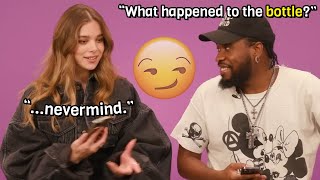 Hailee Steinfeld and Shameik Moore being funny for 4 minutes straight [upl. by Angil731]