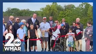 Baltimore County officials cut the ribbon on the new Hazelwood Skate Park [upl. by Amiel]