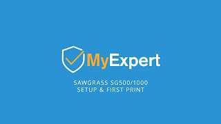 Sawgrass SG500 and SG1000 Setup amp First Print  MyExpert Tutorial [upl. by Atteuqal870]