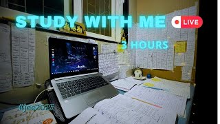 Study with me  LIVE🔴JEE 202510 hrs hrs Live Rain Sound🌧 JEE2025 studyhard livedaily IITBOM [upl. by Yerffe725]