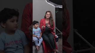 Sania Mirza paly a act in drama with her son azhaanvirlshorts virlshorts [upl. by Euqinomod]