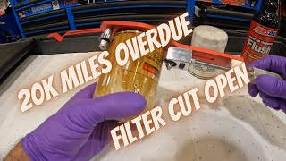 20K Miles Overdue for Service FILTER CUT OPEN [upl. by Wilden]