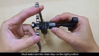 How to Use the TB3355 Chain rivet extractor EN [upl. by Ynaoj]