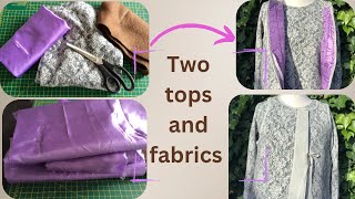 Up cycling two tops Made a two piece outfit DIY sewing project [upl. by Brittnee]