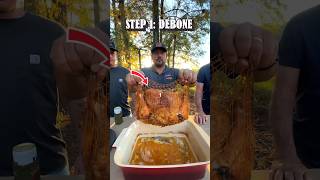 🦃 HOW I MAKE TURDUCKEN louisiana food recipe turducken cajun [upl. by Bolan]