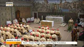 Erste Messe von Papst Franziskus  VOR ORT vom 14032013 [upl. by Helgeson761]