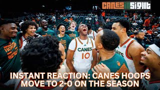 Canes Hoops beat Binghamton 20 start to the season [upl. by Origra]