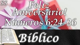 quotFeliz aniversárioquot com mensagem bíblica WhatsAppFacebook [upl. by Cohla]