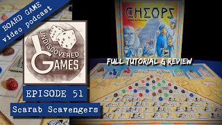 How to Play CHEOPS BOARD GAME Full Rules Tutorial amp Review  Episode 51 Scarab Scavengers [upl. by Mcmillan]